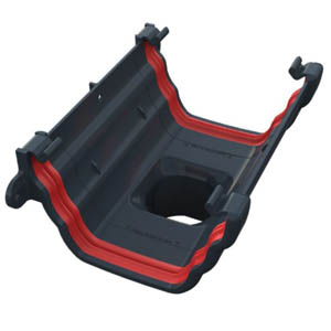Ogee Anthracite Running Outlet