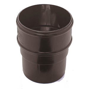 Round Brown Downpipe Socket