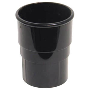 Round Black Downpipe Socket