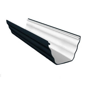 Ogee Black Gutter 4m