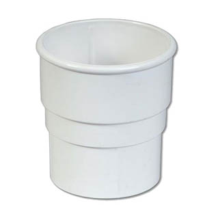 Round White Downpipe socket