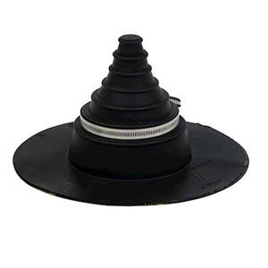 TECHNO Moulded Pipe Flashing 25mm-175mm