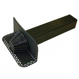 TECHNO Horizontal Drain Outlet 65x100mm (400mm) EPDM