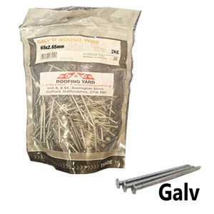 65x2.65 Galv Round Wire Nails