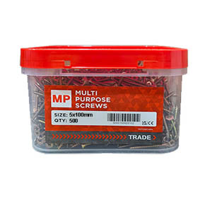 5x100mm Multi Purpose Screws TUB (500)
