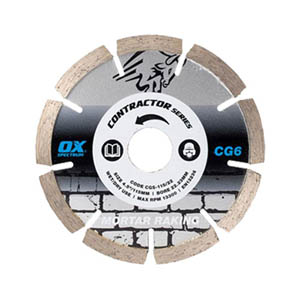 Ox Contractor Mortar Raking Disc - CG6 - 115mm