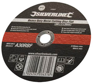 Silverline Metal Slitting Disc - 115x1x22.23mm (25pk) - (4.5