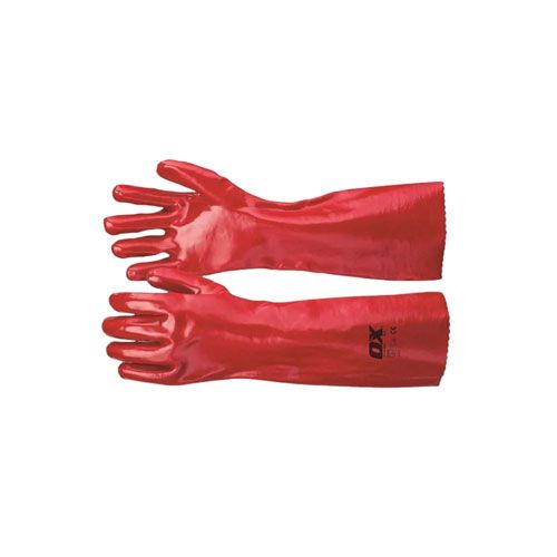 Ox Red PVC Gauntlet Size 10 (XL)