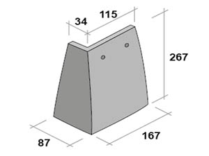 Marley 90 Ext Angle Hanging Tile