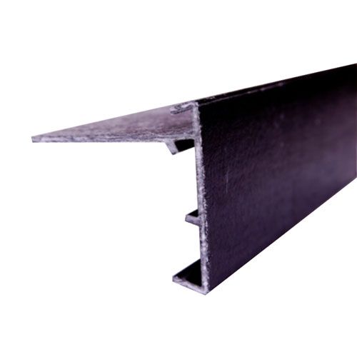 Glasstrim Type 3 (70mm) 2.5m Roof Edge Trim Black