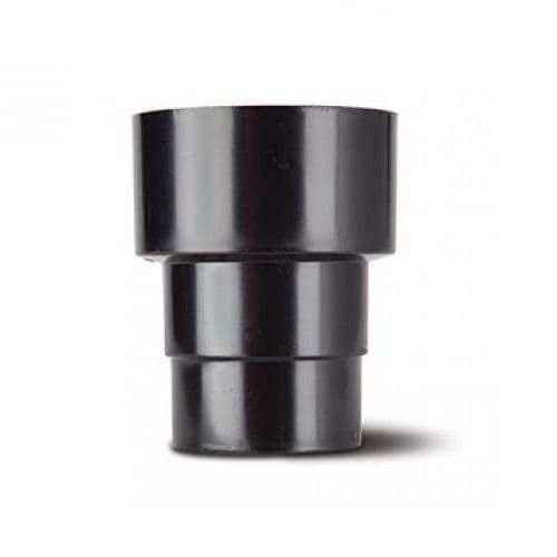 Black Round Downpipe Pipe Connector Cast Iron to 68mm Plastic