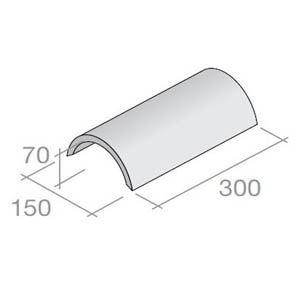 Baby Ridge 300mm Concrete