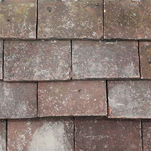 Reclaimed Red Handmade Keele Tile & Half