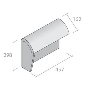 Marley Segmental Block End Ridge