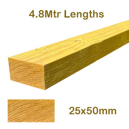 25x50 Lath Swedish Yellow IASPIS BS5534 - 4.8Mtr Lengths