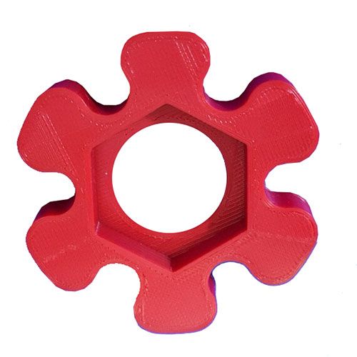 Gas Spanner Adaptor 30mm Propane Butane LPG Bottle (3D Print Tap - Red)
