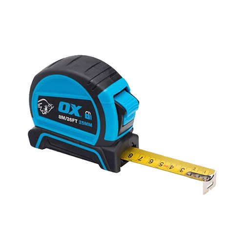 OX Pro Double Locking Tape Measure 8M