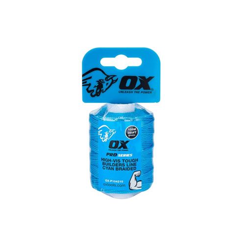 OX Pro Nylon High Vis Builders Line 105m / 350ft