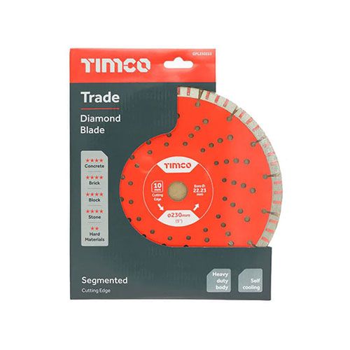 Timco Trade Diamond Blade - Segmented 230 x 22.2    GPL230222