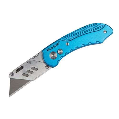 Blue Spot Retractable Folding Knife