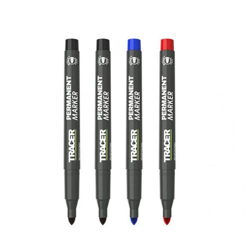 Tracer Permanent Construction Markers 4pk
