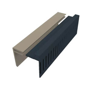 Fortex Cladding 3m x 25mm 2 Part Multi-vent Starter / Cover Trim