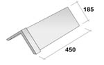 Capped Angle Ridge 450mm Clay 90
