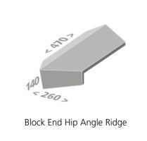 Northstone Block End Hip Angle Ridge Granite Grey